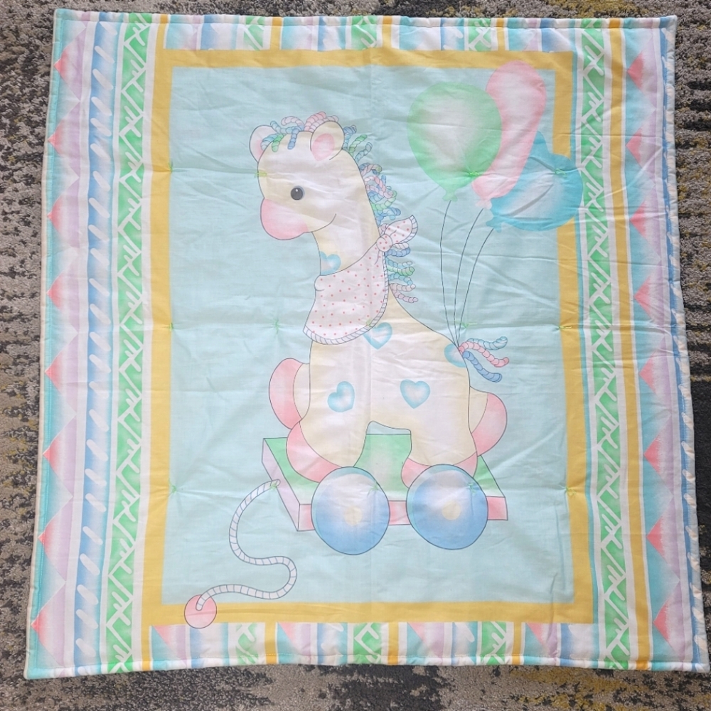 Vintage crib blanket